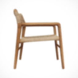 Organic Modern Teak Occasional Chair