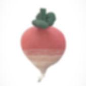 Radish plush pillow