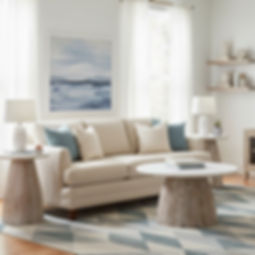 Indoor side table organic living room