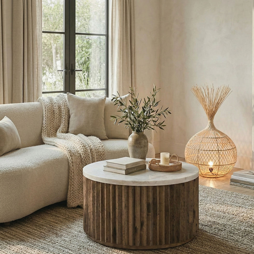 Modern rattan handwoven lamp