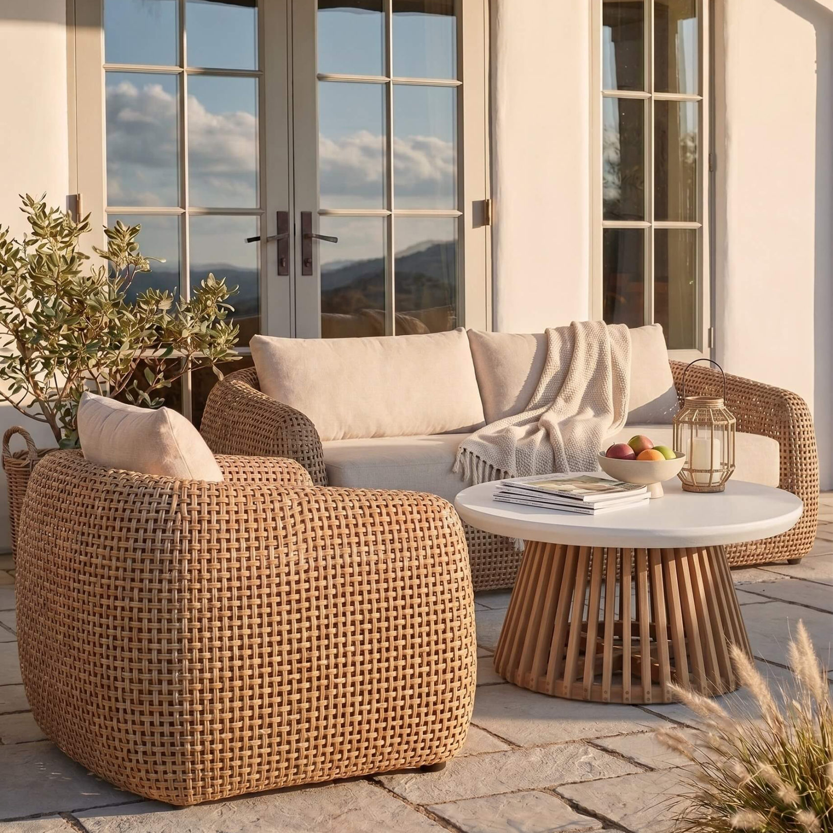 modern outdoor sofa set non-toxic