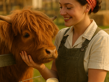 “Bella’s Big Day” – The Story of Our Highland Cow and Her Beauty Secret