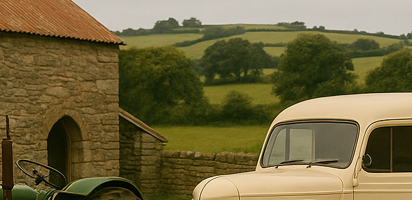 traditional manx farmyard