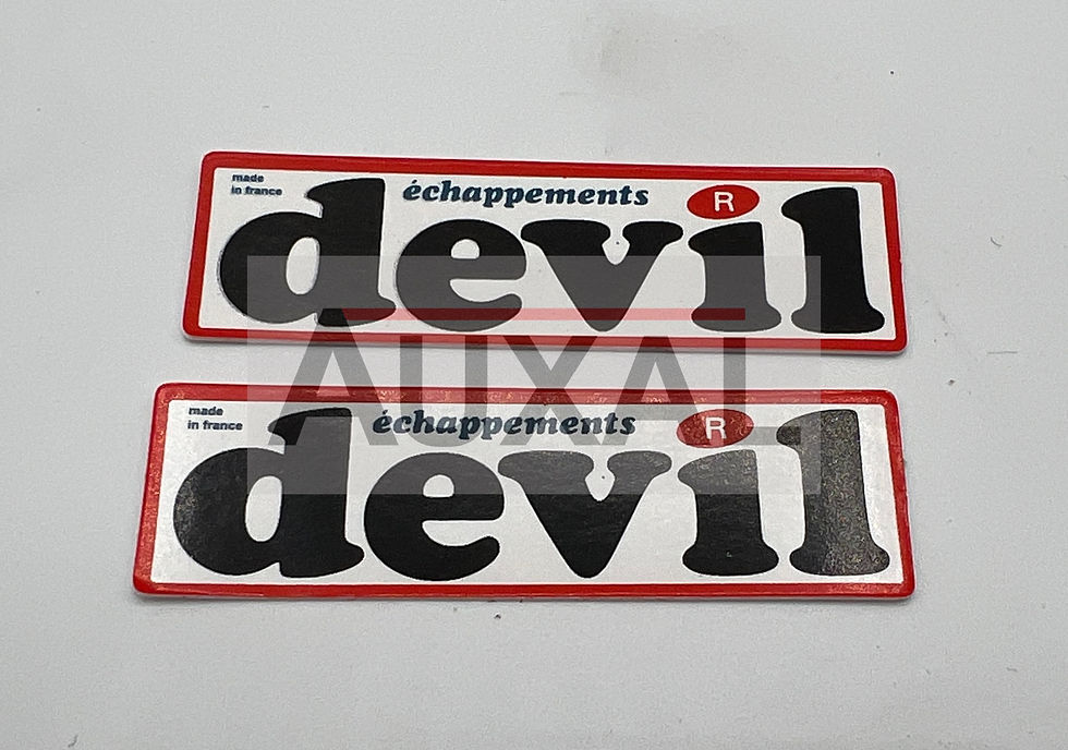 Sticker Devil canule echappement R5 Renault 5 R9 R11 Super 5 205 GTI