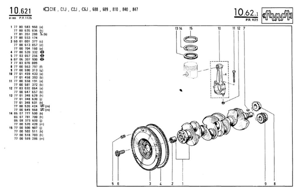 Miniature : Vis volant moteur Renault 5 R5 Alpine fly wheel bolt 0706307900