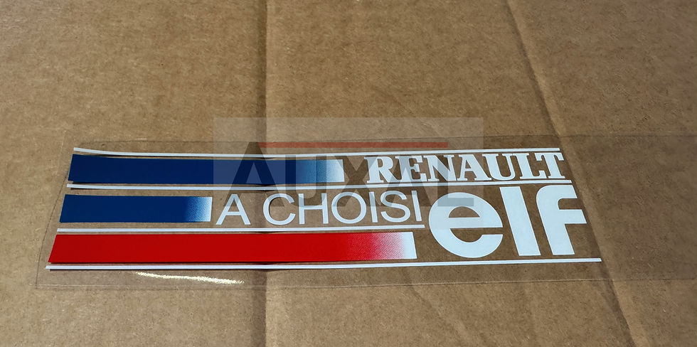 Miniature : Sticker lunette vitre arriere Renault Clio 16S 16V Williams voiture a vivre ELF