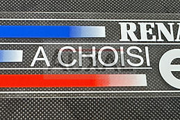 Sticker lunette vitre arriere Super 5 R11 R9 Clio 16S 16V Williams Renault ELF