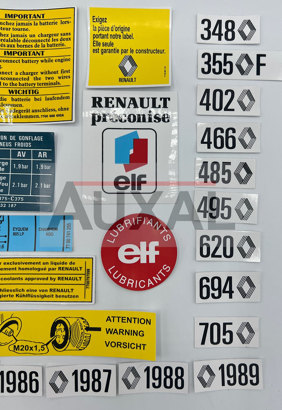 Miniature : Kit sticker compartiment moteur Renault 9 11 R9 R11 Turbo engine bay