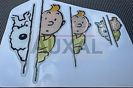 Sticker stickers autocollant adhesif logo Renault Twingo Tintin