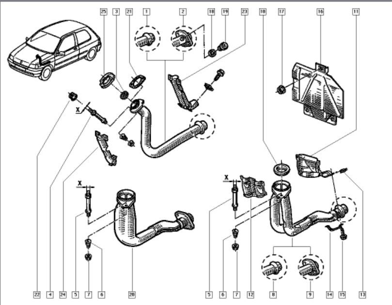 Tole ecran pare chaleur thermique Renault Clio 16S 16V Williams 7700817534