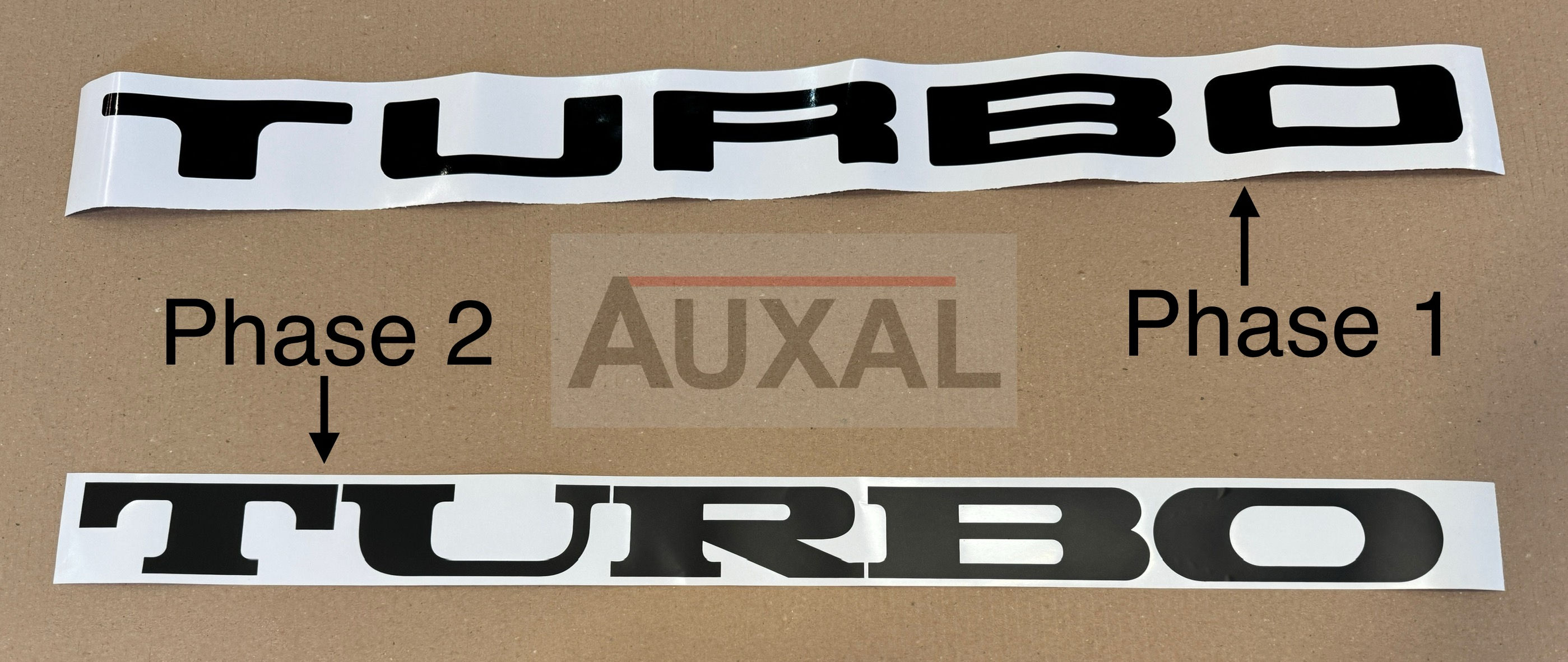 Sticker / adhesif TURBO lunette AR. Renault 5 Alpine Turbo