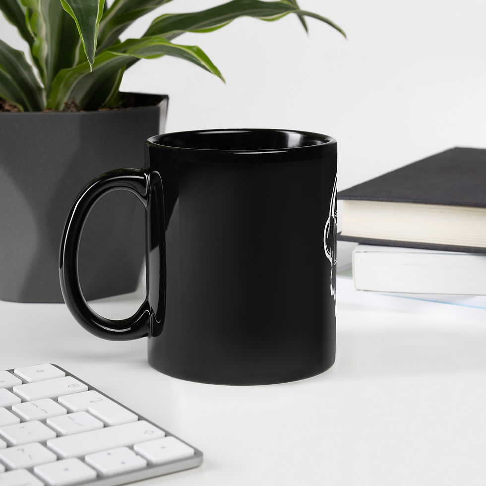 Thumbnail: VR MONKEYS® - Black Glossy Mug