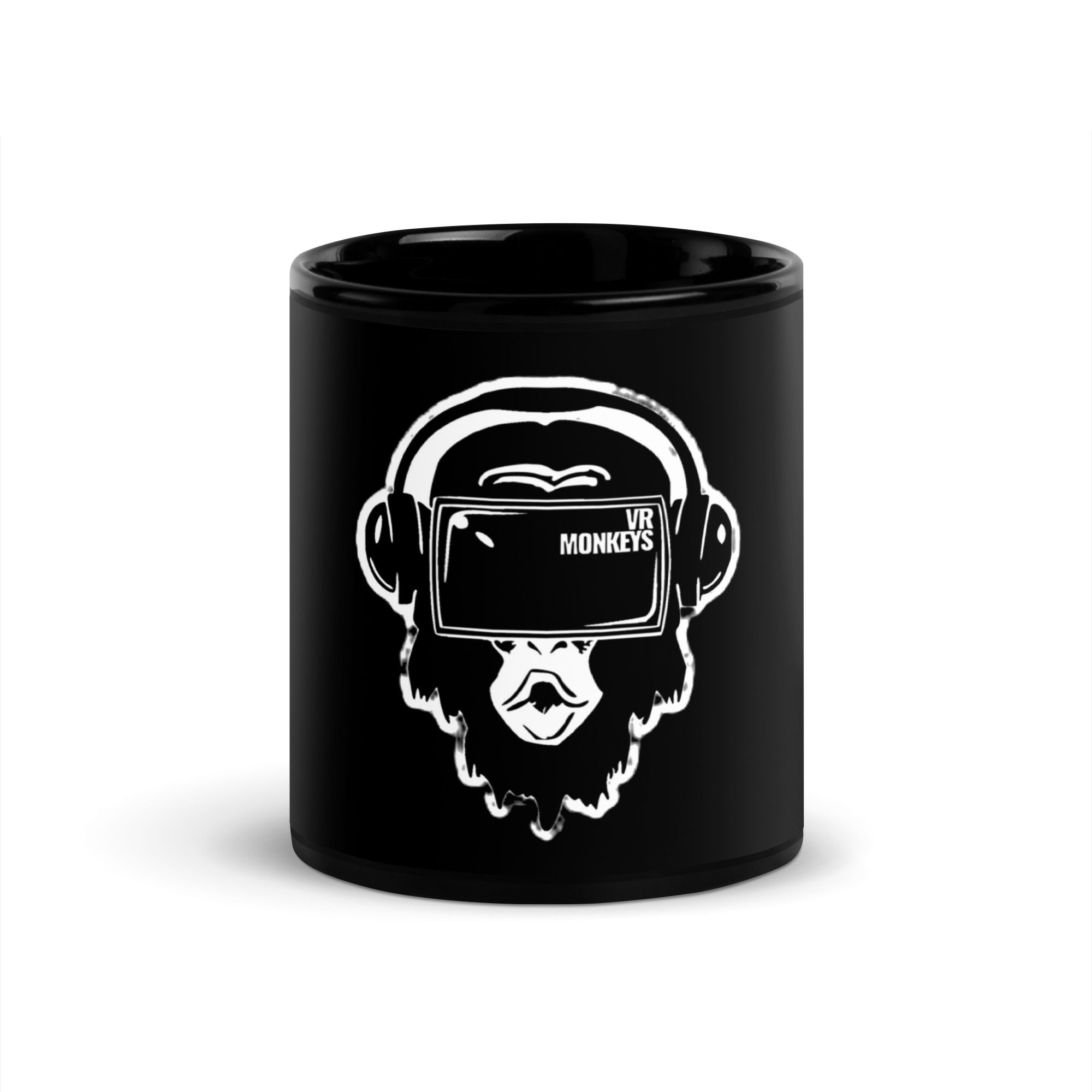 VR MONKEYS® - Black Glossy Mug