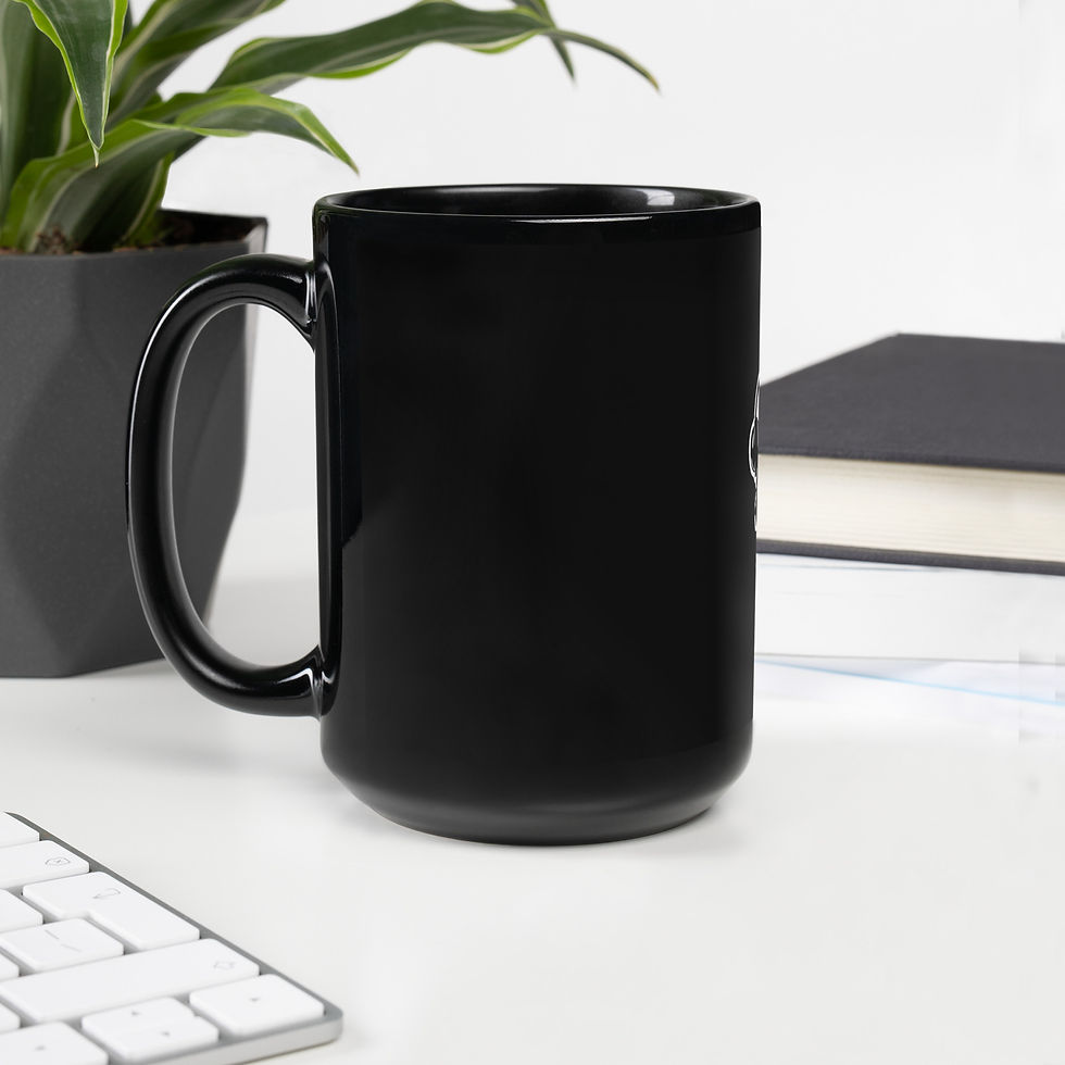 Thumbnail: VR MONKEYS® - Black Glossy Mug