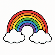 Placeholder image of a rainbow
