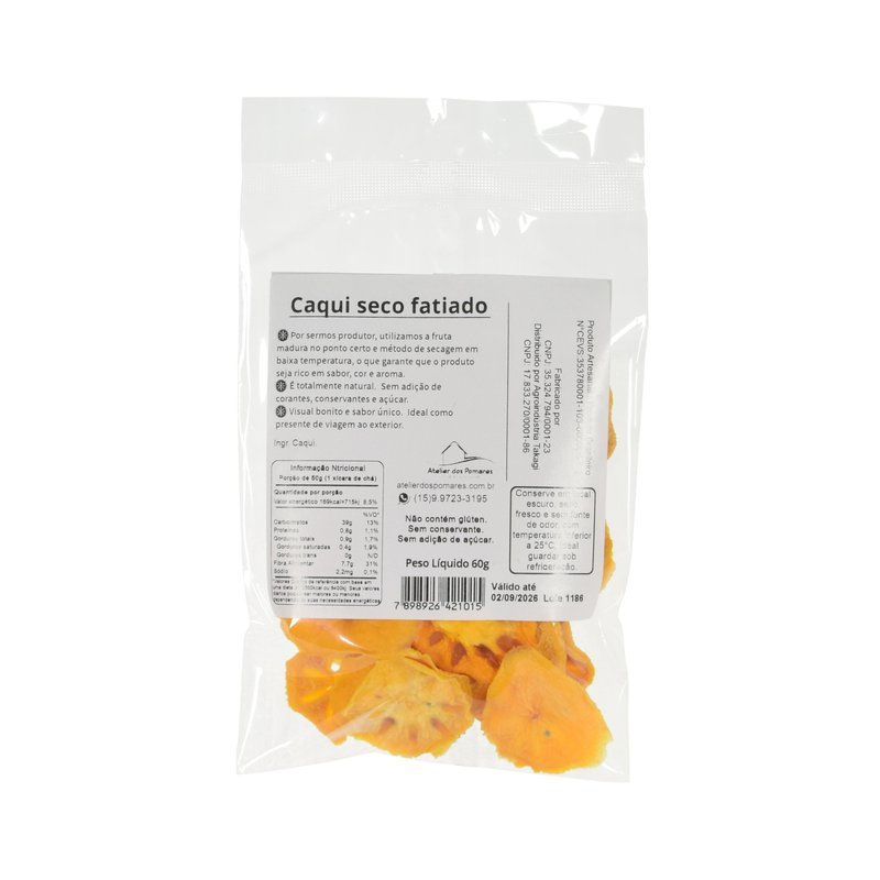 Miniatura: Caqui seco fatiado 60g