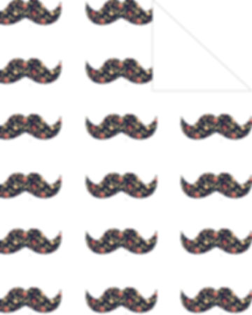 Mustache- floral