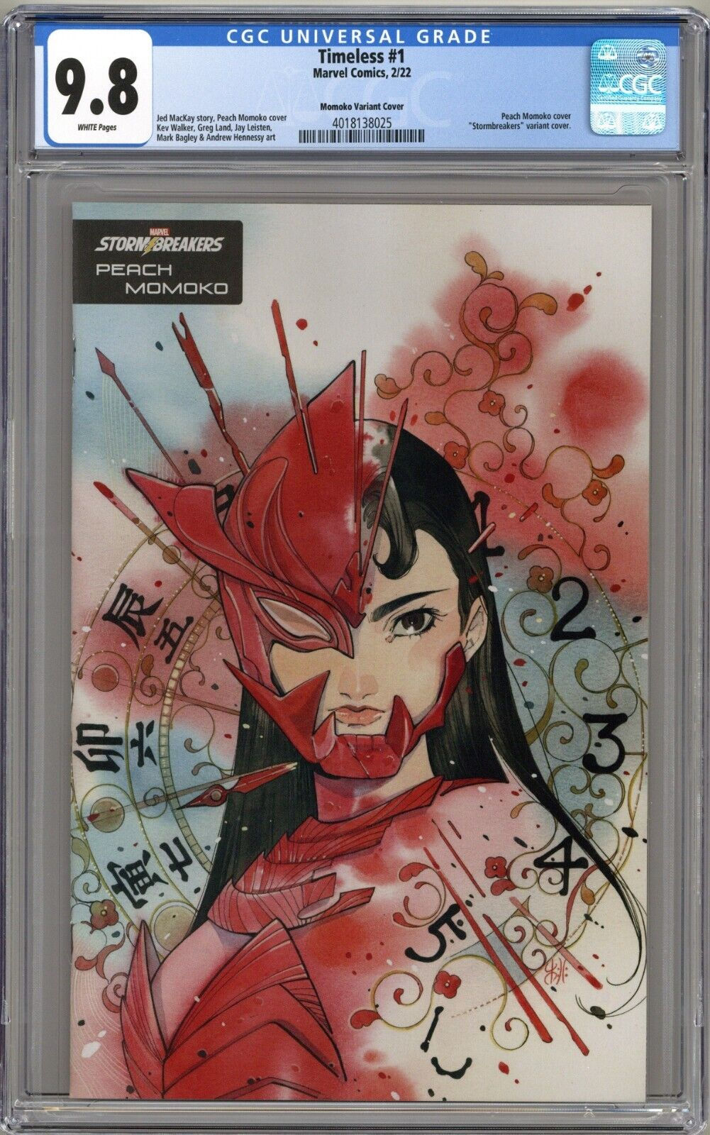 Timeless #1 (2022) CGC 9.8 NM/M - "Stormbreakers" Peach Momoko Variant Cover