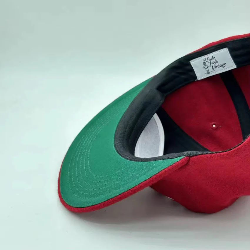 Thumbnail: St. John’s Red Storm Script Cap by Uncle Jay’s Vintage