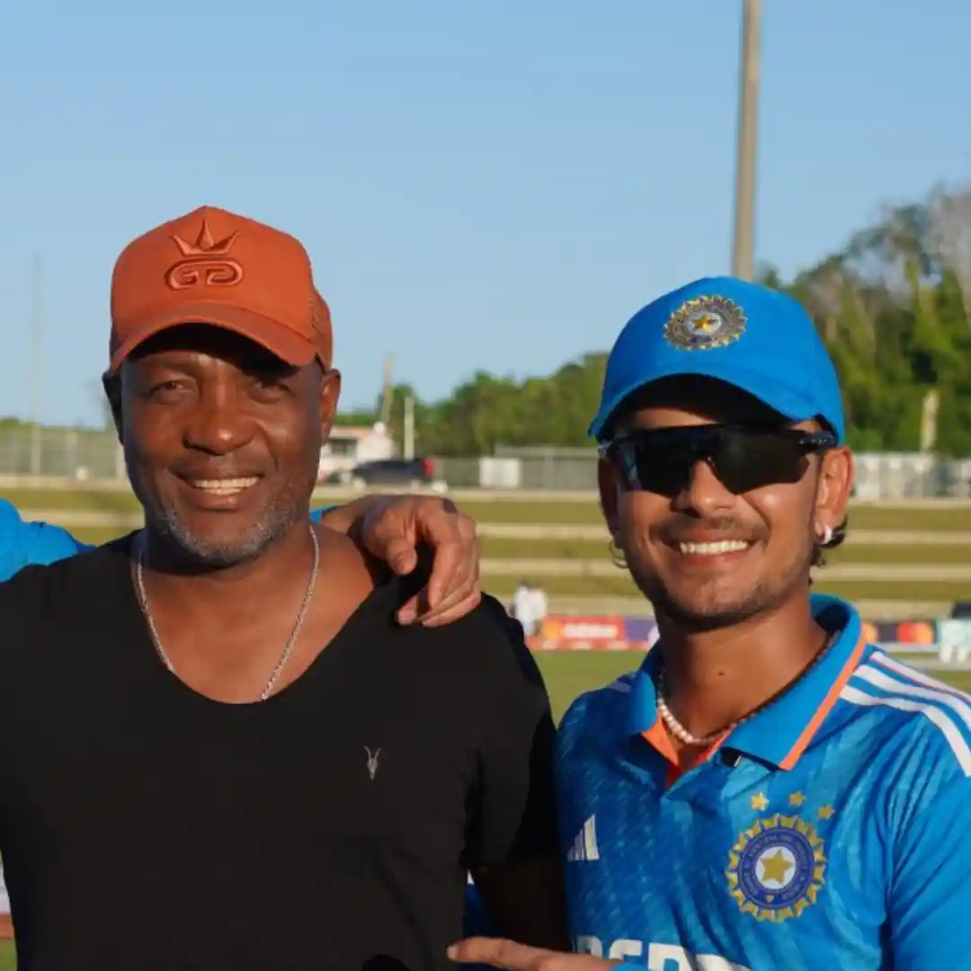 Shubman Gill and Ishan Kishan Meet the Legendary Brian Lara