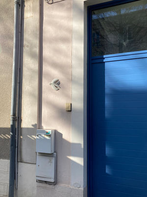 Sculpture d'une colombe de Laure Duquesne dans la rue à Angers 49000