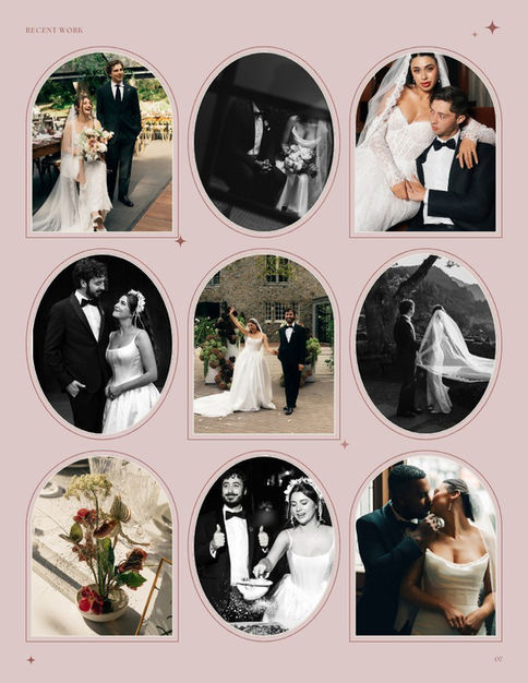 Macaroon wedding guide template preview, page 7