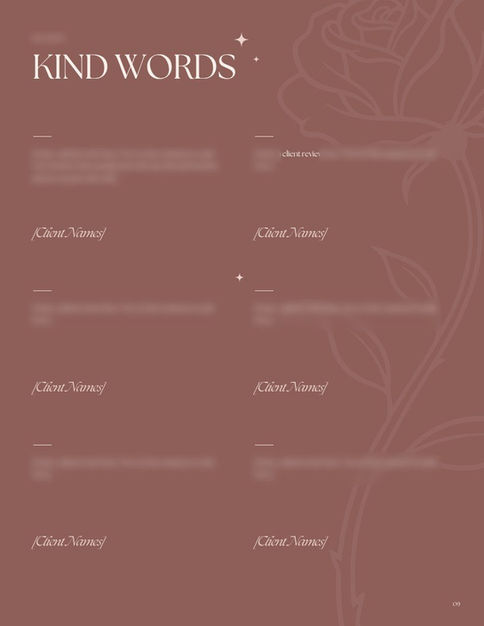 Macaroon wedding guide template preview, page 9