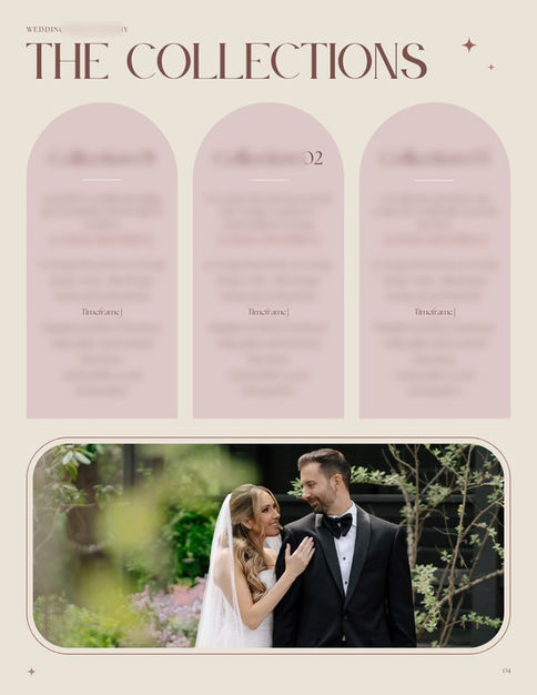 Macaroon wedding guide template preview, page 4