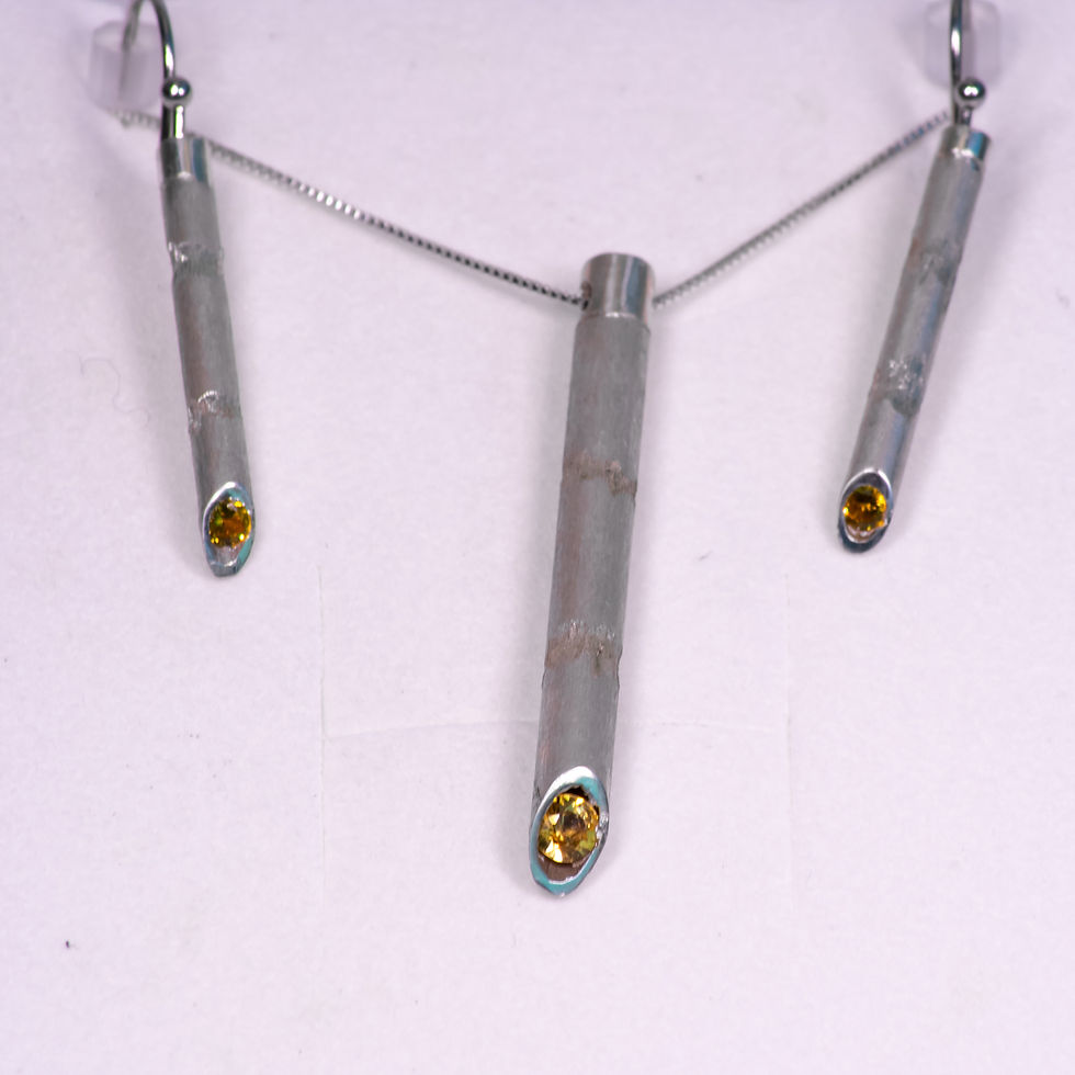 Thumbnail: Bamboo Earring Pendant Combo