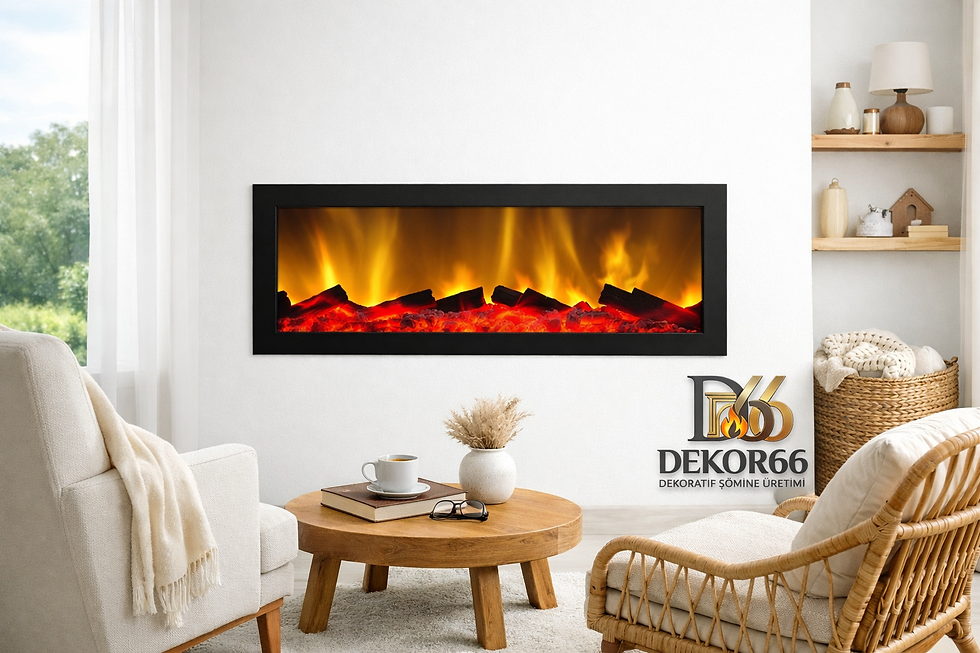 Dekor66 230x35x14 Dekoratif Elektrikli Şömine