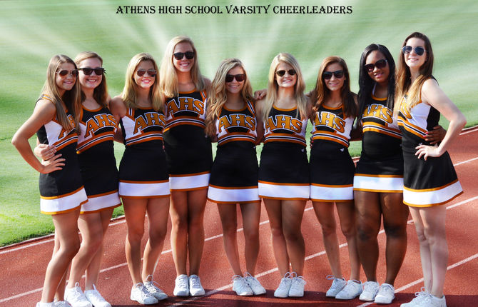 2015-2016 Athens High School Varsity Cheerleaders Shine