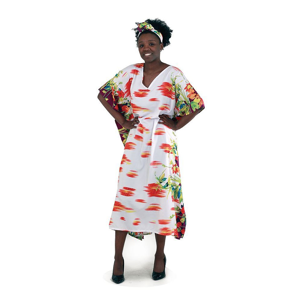 Thumbnail: This feminine and fun Floral Butterfly Kaftan is beautiful way to stay cool.