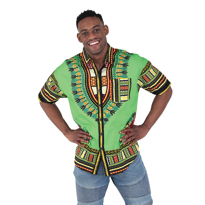 Thumbnail: Traditional Short-Sleeve Dress Shirt lime