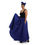 Thumbnail: Maxi Skirt. The long, flowing skirt is available in black, blue and purple. It has two convenient pockets and it comes with a