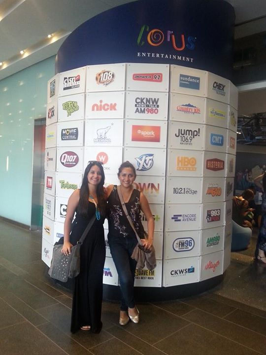 Carla Rojas and I in reception