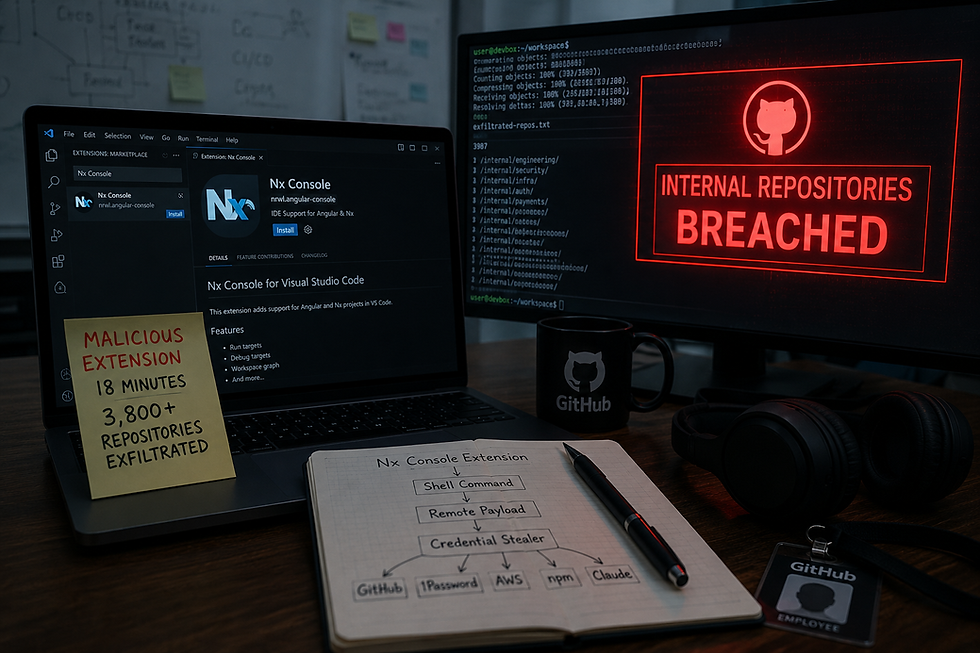 GitHub Internal Repositories Breached via Malicious Nx Console VS Code Extension