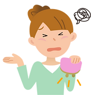 お金がなくて悲しむ女性