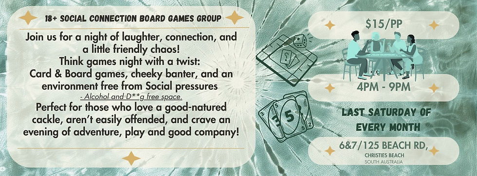 Social Connection 18+ Monthly Board Games Group