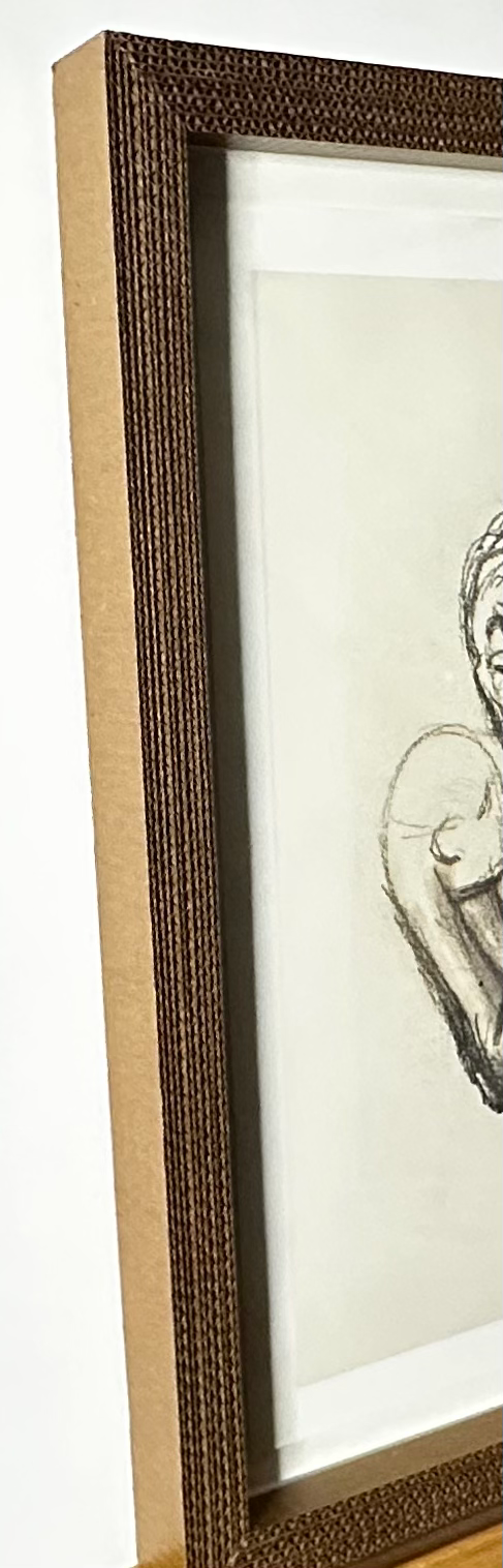 Thumbnail: Detail Side View"Two Lovers", Print, #1 of 2 Archival Giclée Prints on Hahnemuehle rag paper, Artist signed, 25.5"x 19.375" w