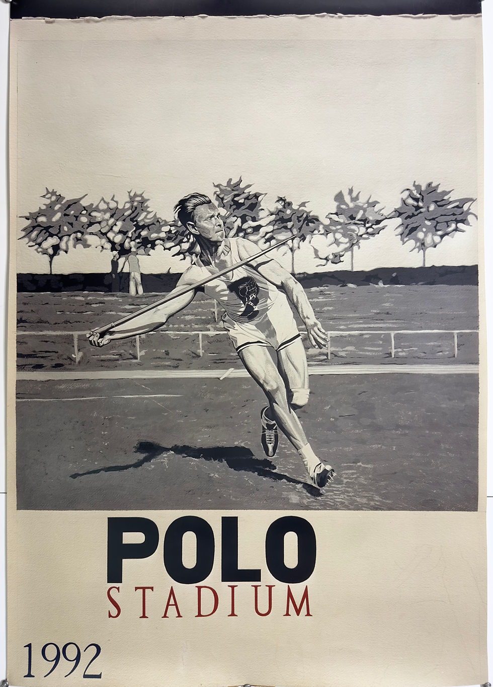 “Javelin Thrower Polo Stadium “, photo on Kodak glossy paper.