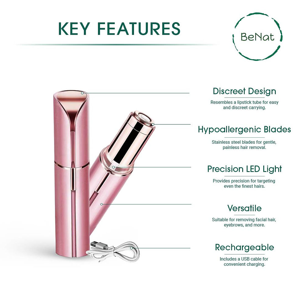 Thumbnail: Rechargeable Facial + Eyebrow Hair Removers Set -2 Pack
