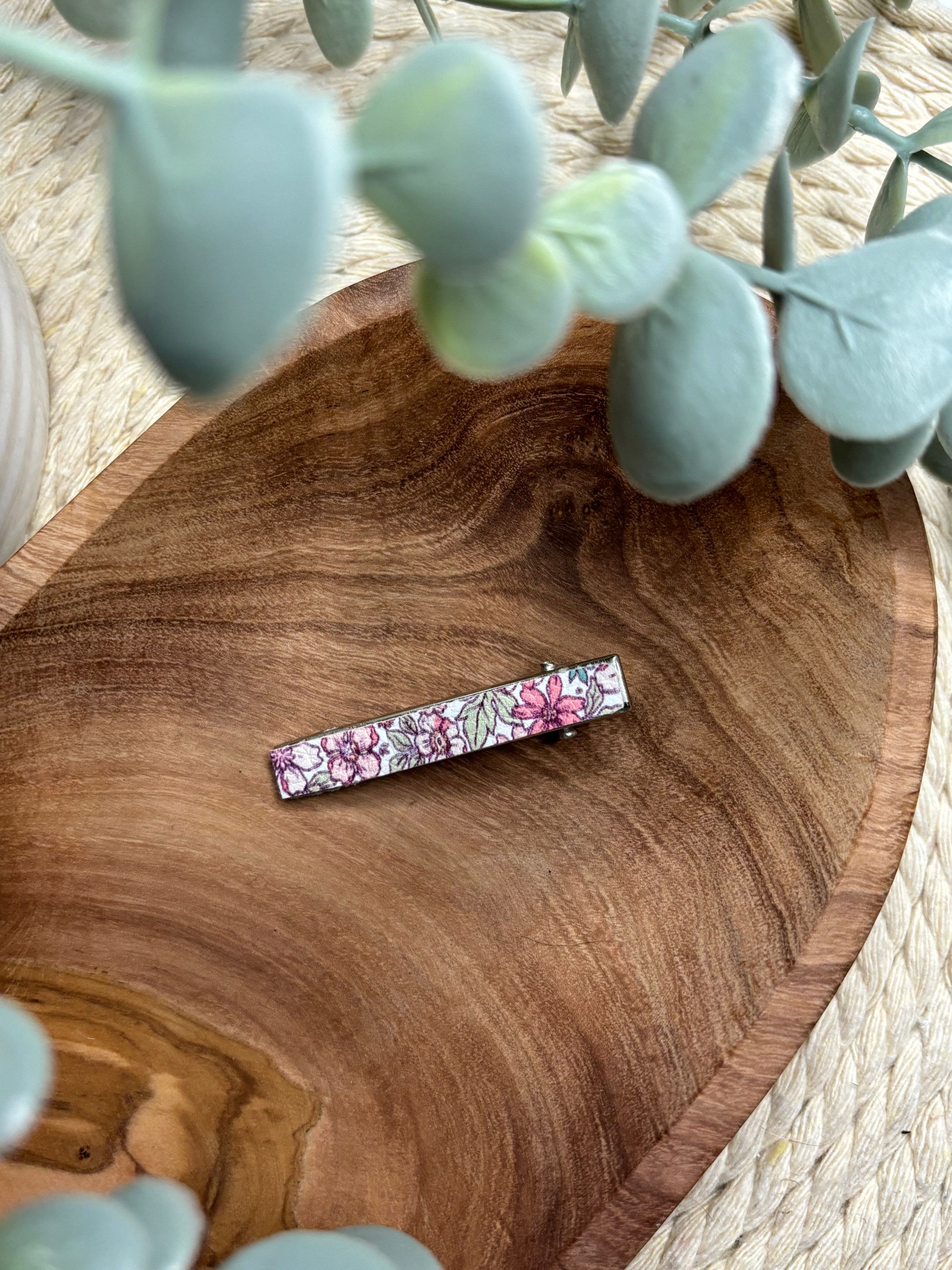 Hair Clip | Pink Floral