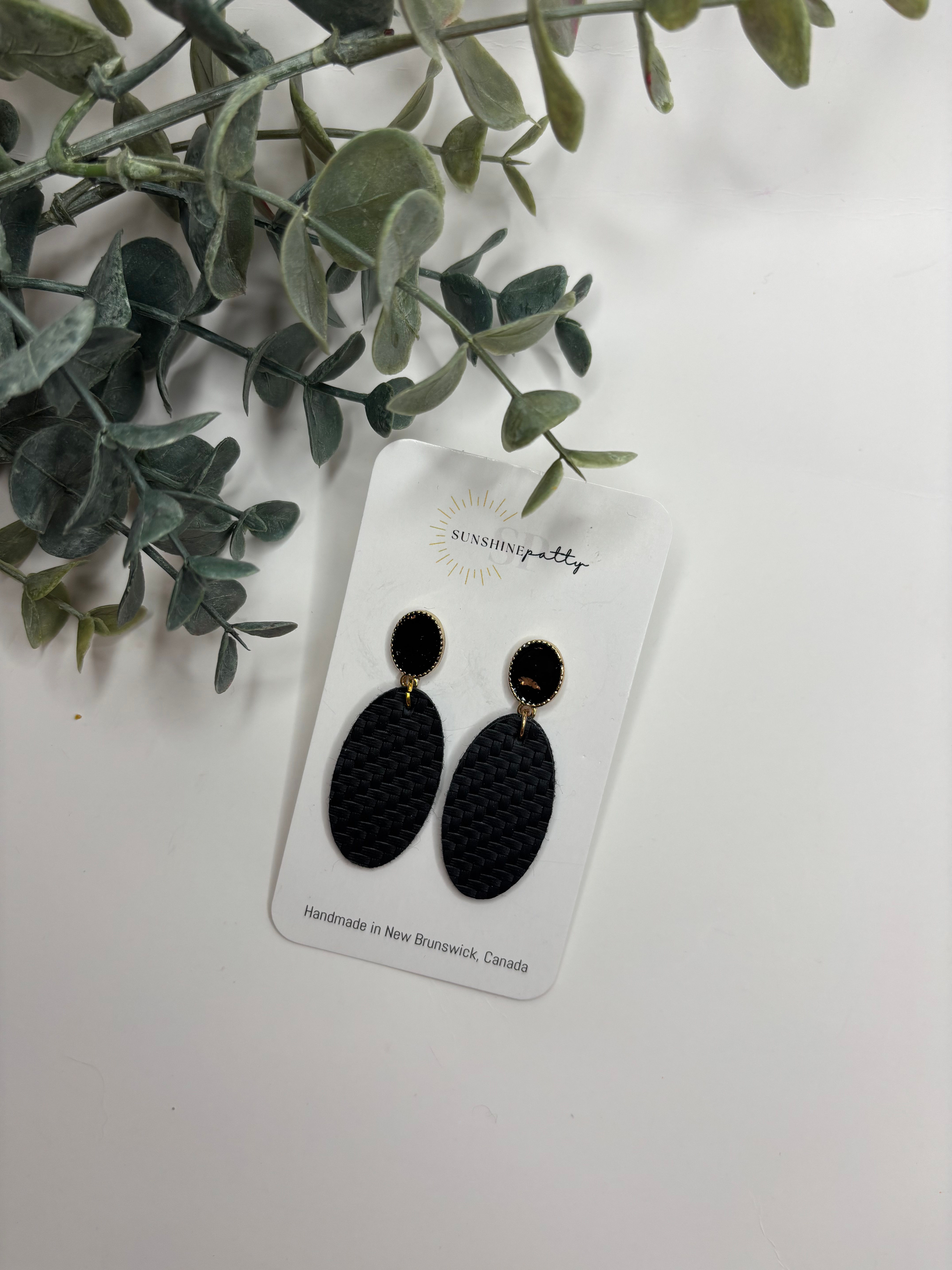 Oval Dangle on Stud