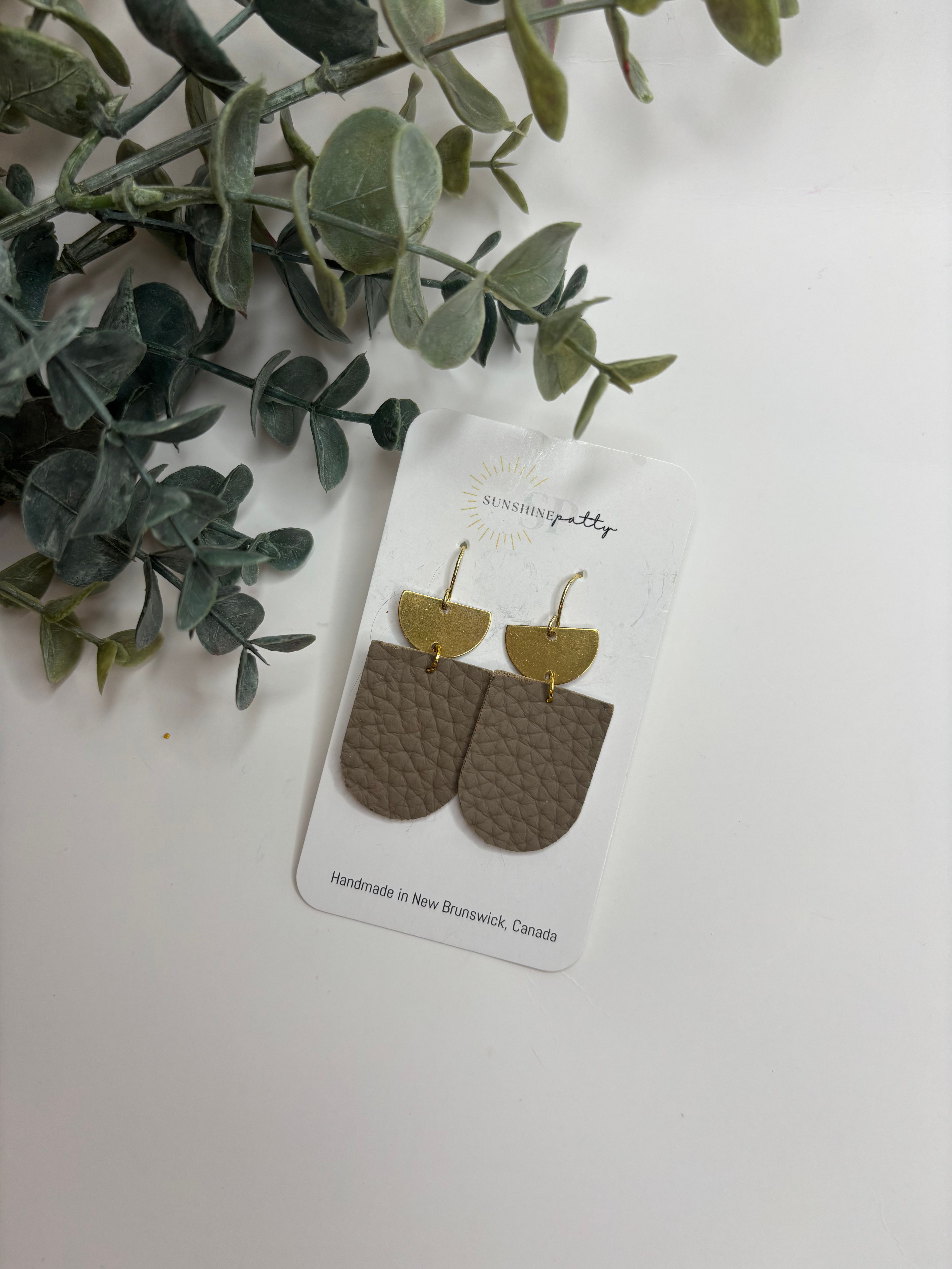 Taupe Dangle with Charm