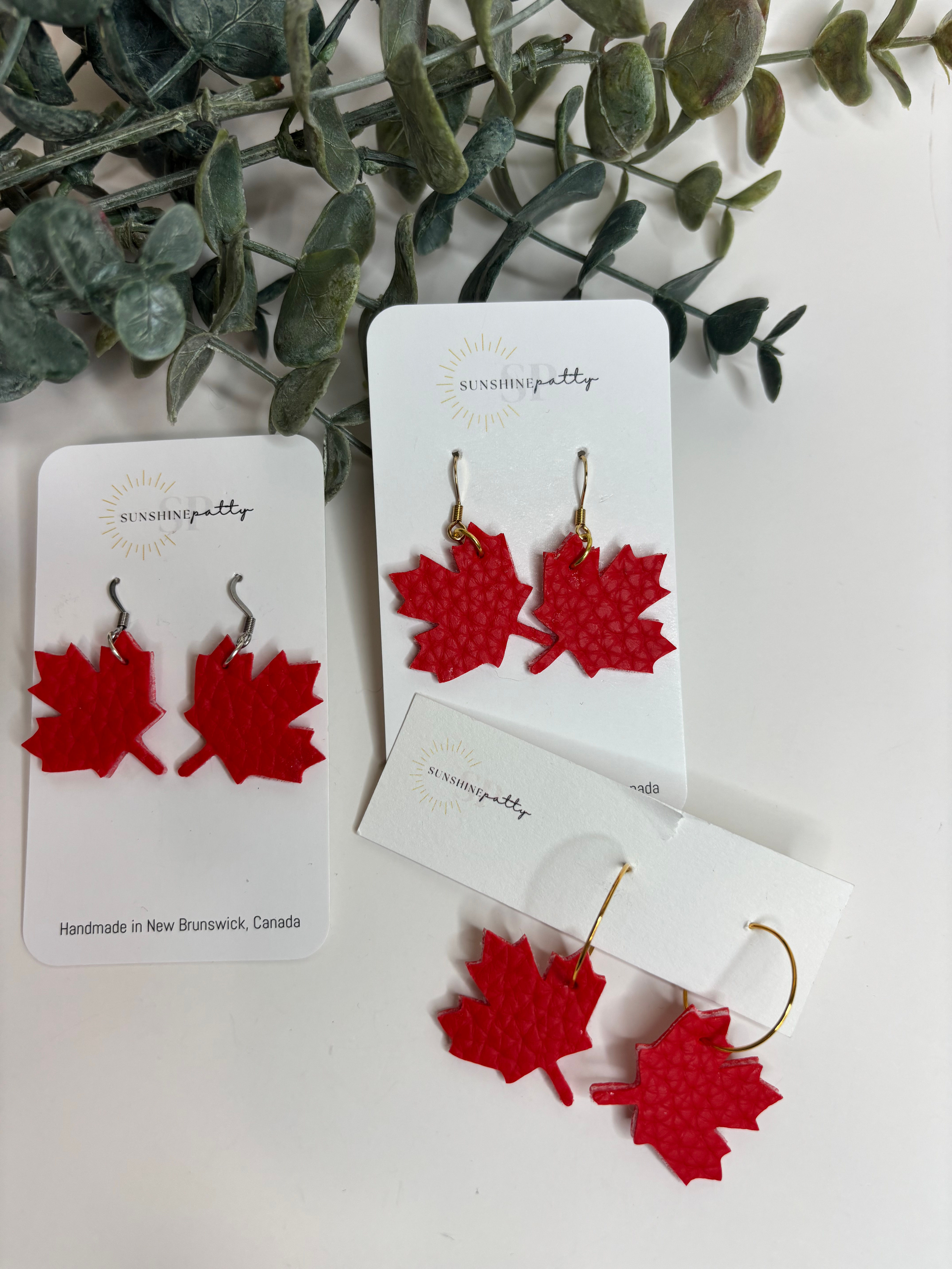 Red Maple Leaf Dangle