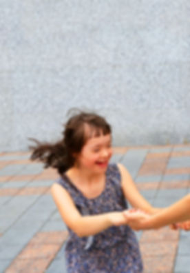 Girl Playing Outside