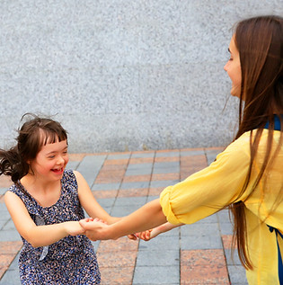 Girl Playing Outside
