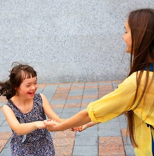 Girl Playing Outside