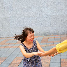 Girl Playing Outside