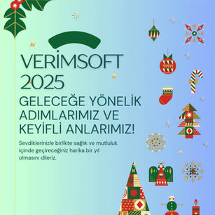 2025 yılı Verimsoft ailesi için sadece iş değil; dostluk, paylaşım ve büyük başarılarla dolu bir yıl oldu. 📈